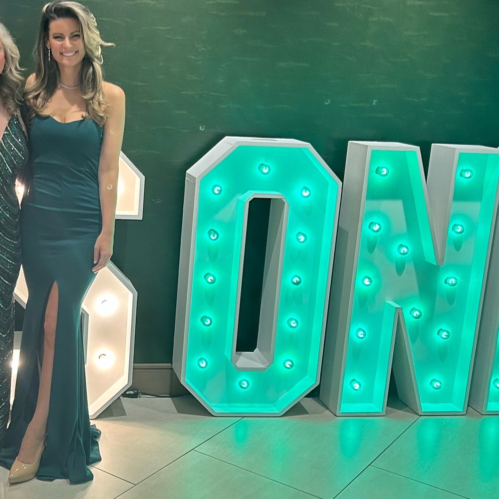 Green formal dress